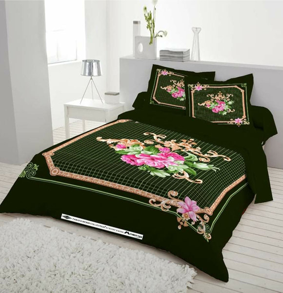 Premium Quality King Size Printed Bed Sheet GM-277