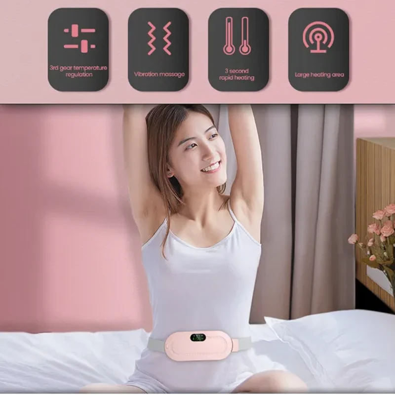 Period Pain Relief Waist Belt Heating Pad Device