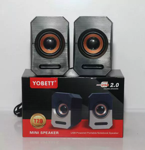 YOBETT T20 Portable Mini Speaker || 3W Speaker Bass Sound || Home Amplifiers For Computer PC Laptop Notebook Mobile Phone