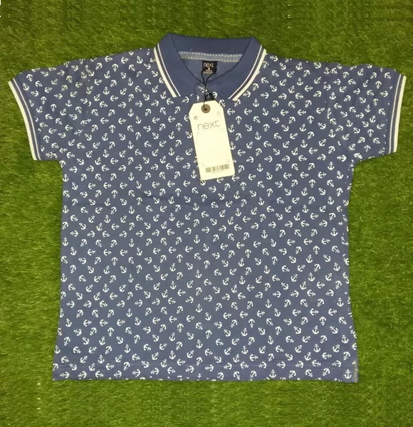 All Over Printed Polo T-Shirt for Small Boys