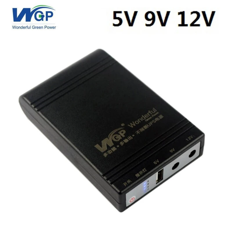 WGP Mini UPS 10400mAh | 12V Input | 5V/9V/12V Output