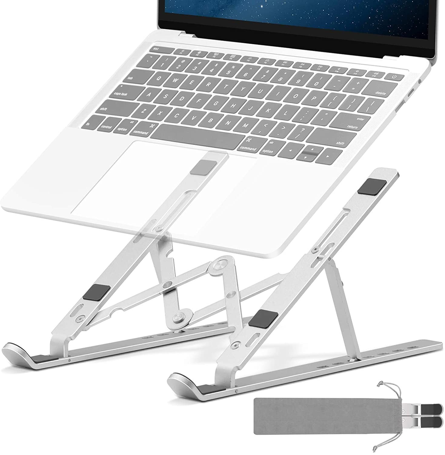 Aluminum Alloy Adjustable Portable Folding Notebook Stand Foldable Laptop Stand (DS)