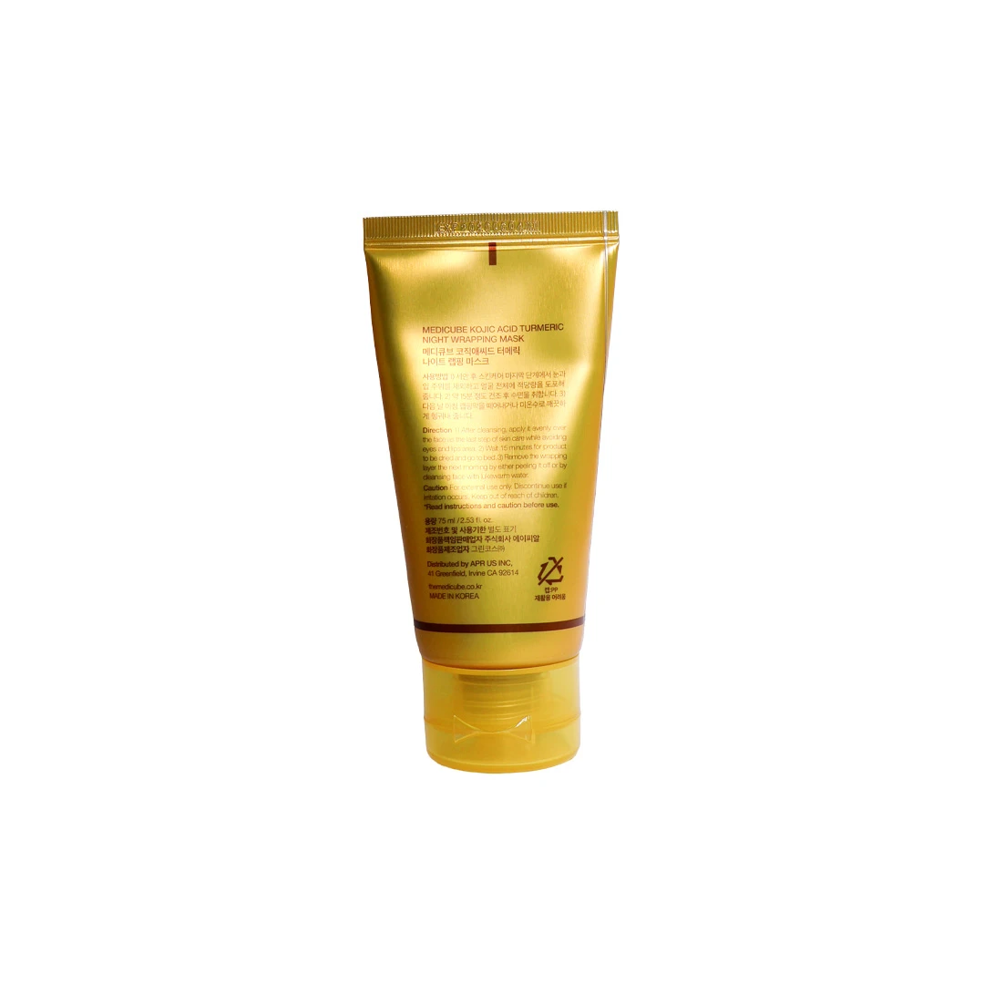 Medicube Kojic Acid Turmeric Night Wrapping Mask 75ml – Overnight Brightening Mask