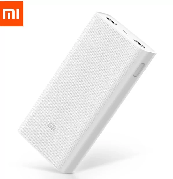 Xiaomi PLM18ZM Mi Portable Power Bank 3 20000mAh Dual USB Output Battery Charger 18W Two-way Quick Charge - White