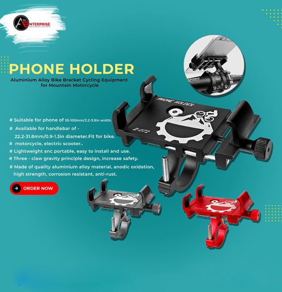 High Quality Mobile Phone Holder || Aluminum-Alloy-Universal-360-Degree-Rotatable-Cell-Phone-Holder