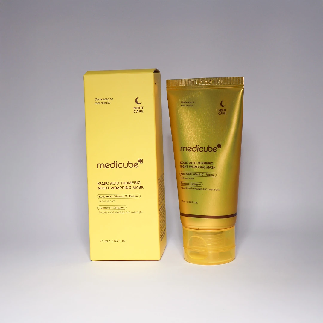 Medicube Kojic Acid Turmeric Night Wrapping Mask 75ml – Overnight Brightening Mask