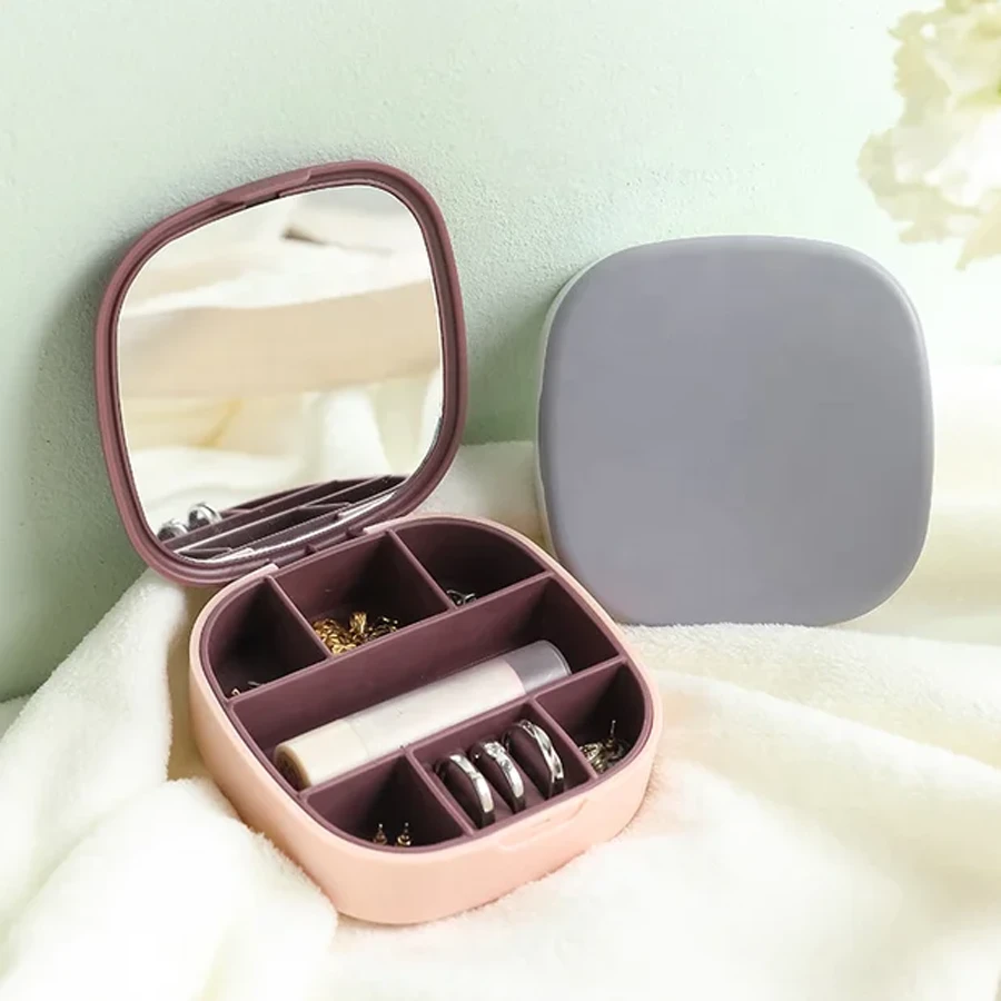 Jewelry Organizer Box With Mirror Jewelry Storage Gifts