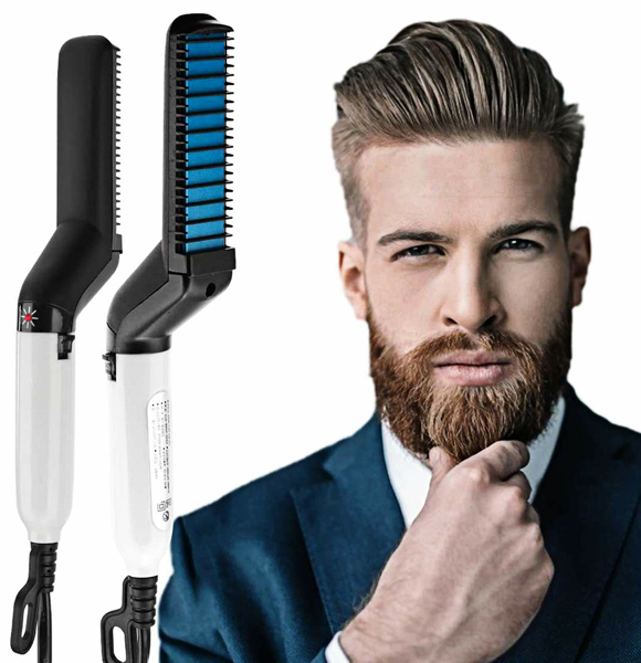 Comb Men Beard and Hair Quick Straightener (NSB)