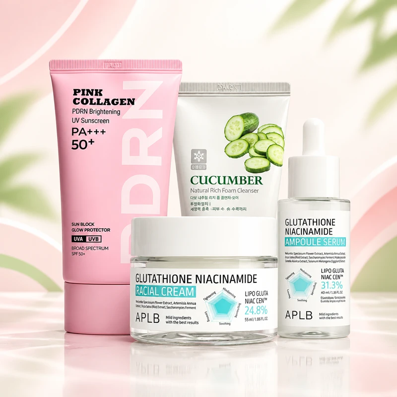 Ultimate Glow & Bright Boost Combo – 4-Piece Korean Skincare Set