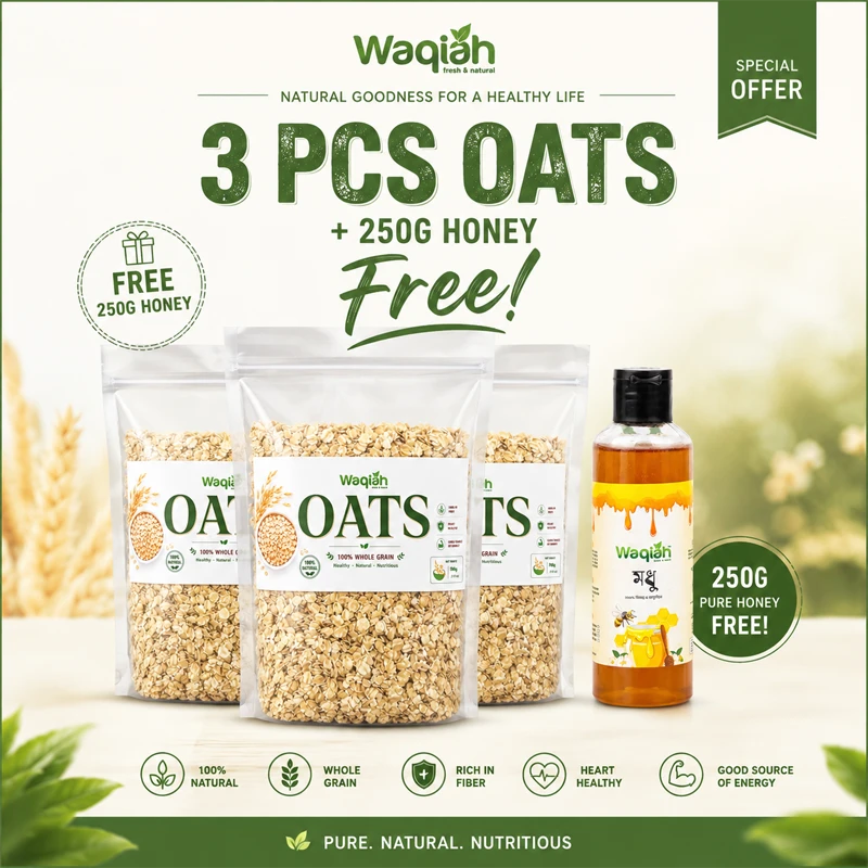 Big Offer 3 pcs Combo Baby Oats & Free 250ML Honey