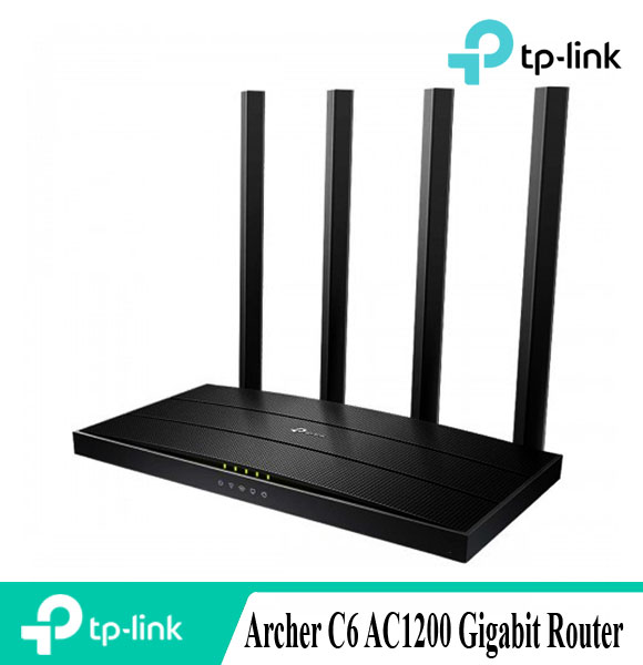 TP-Link Archer C6 (US Version-3.20) AC1200 Wireless Full Gigabit MU-MIMO Dual Band Router