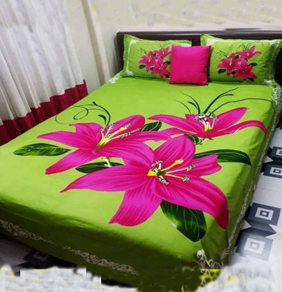 Premium Quality King Size Printed Bed Sheet GM-226