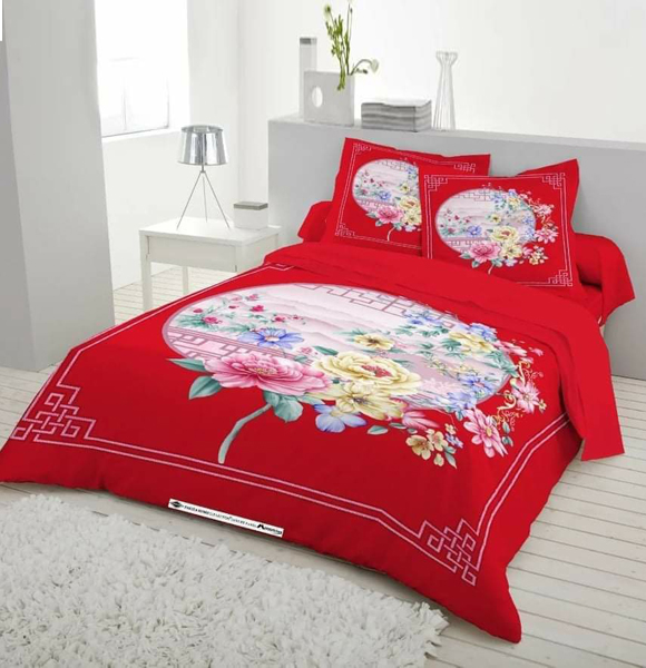 Premium Quality King Size Printed Bed Sheet GM-242