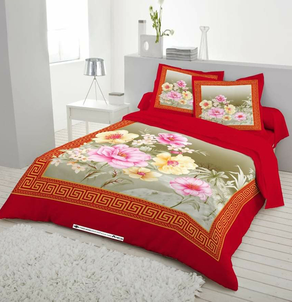 Premium Quality King Size Printed Bed Sheet GM-252