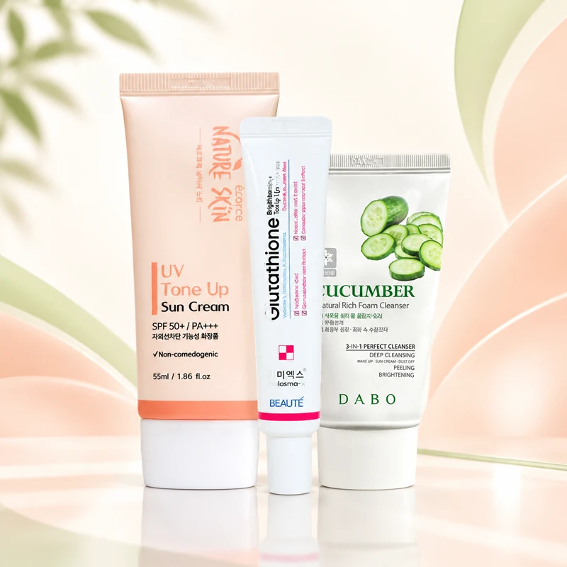 Fresh Tone-Up Radiance Combo – 3-Piece Korean Skincare Set
