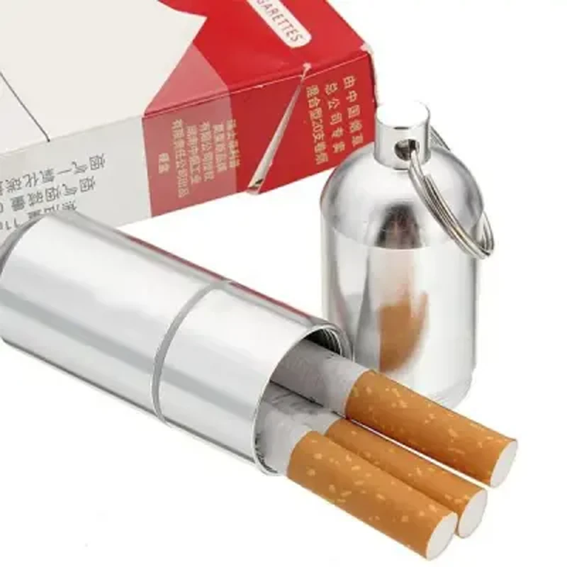 Mini Aluminium Cigarette Case with Key Ring