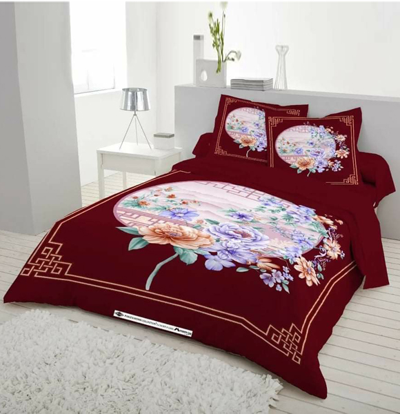 Premium Quality King Size Printed Bed Sheet GM-246