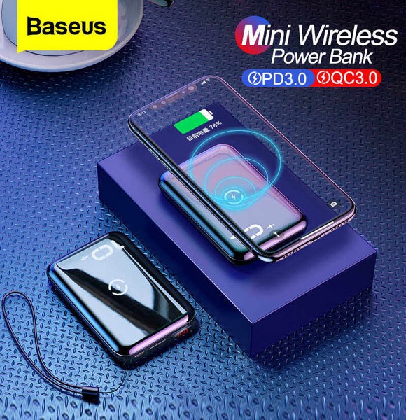Baseus Mini S Bracket 10W Wireless Charger Power bank 10000mAh 18W