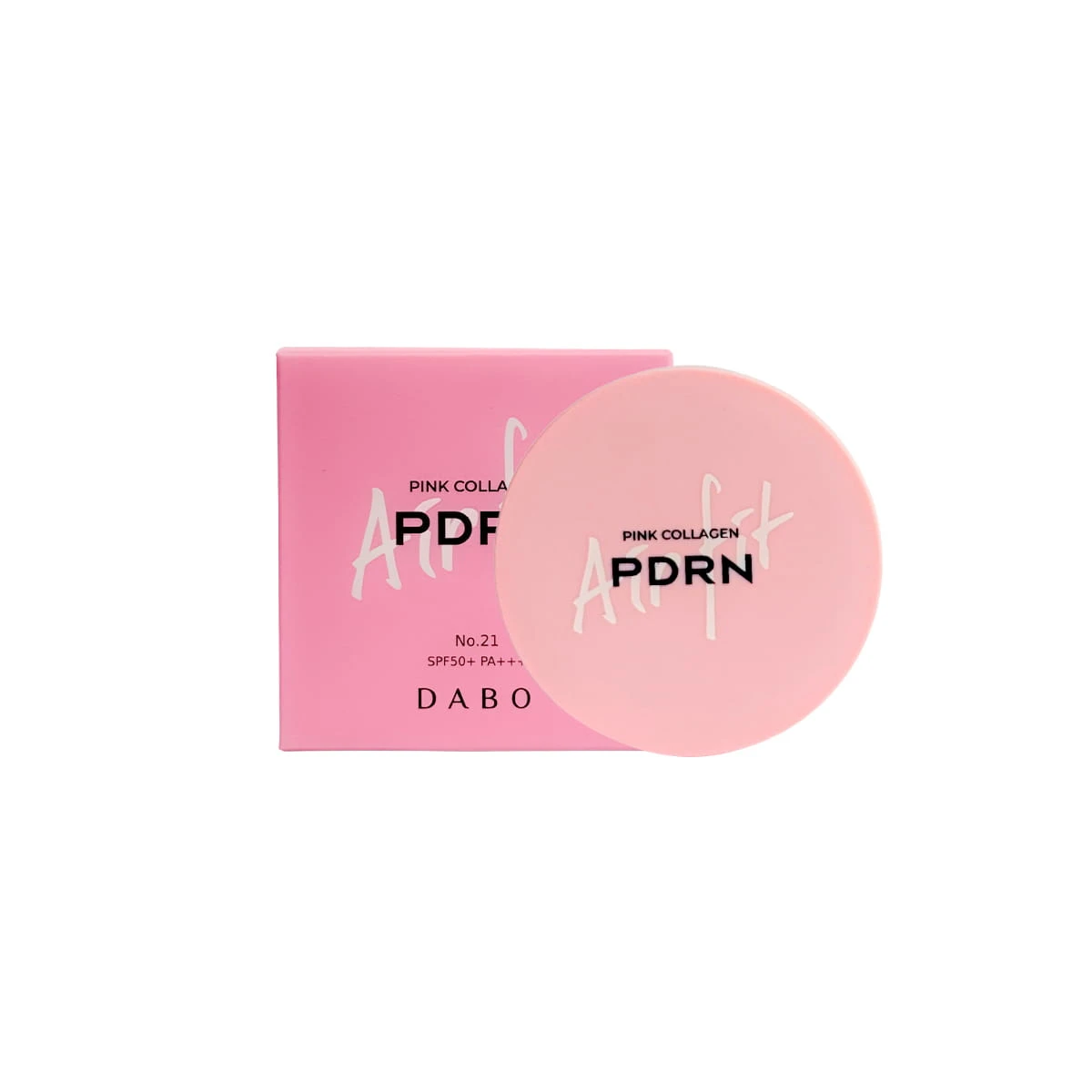 DABO Pink Collagen PDRN Air Fit Cushion No.21 Pale Ivory – SPF50+ PA++++ Brightening & Hydrating Cushion Foundation