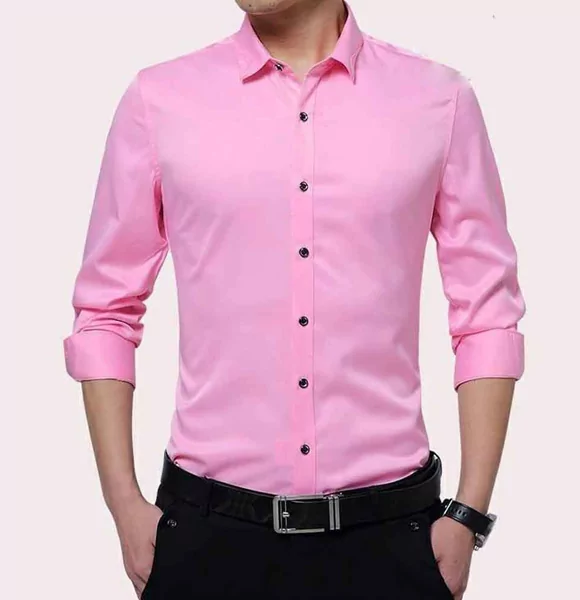 Solid Color Long Sleeve Casual Shirts for Men’s