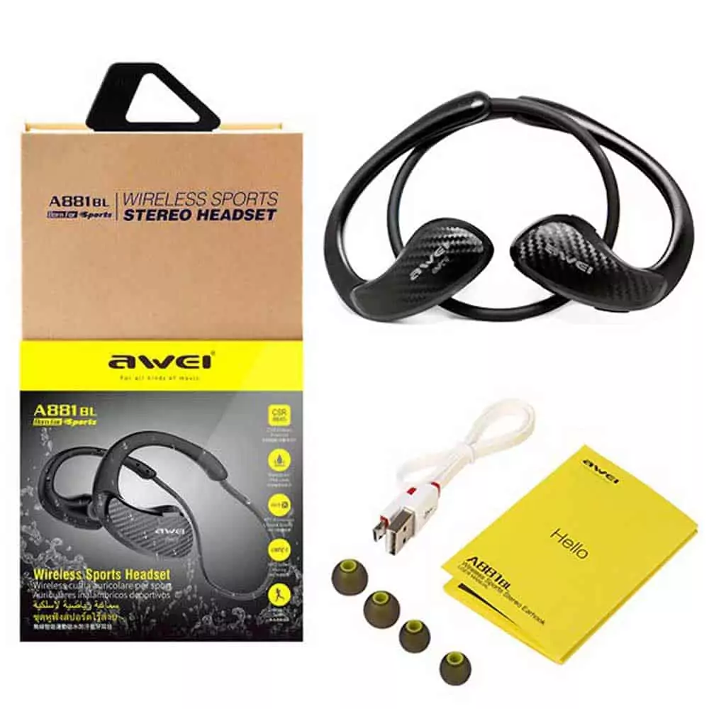 Awei A881 BL Wireless Sports Stereo Headset