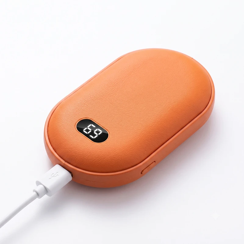 2-in-1 Rechargeable Hand Warmer & Power Bank with Digital Display