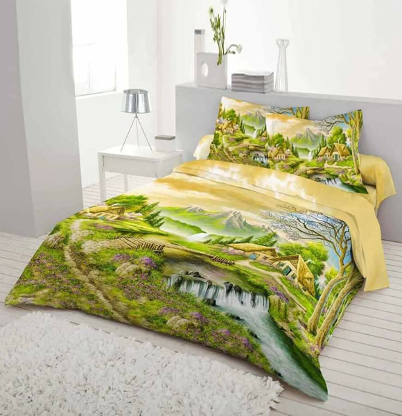 Premium Quality King Size Printed Bed Sheet GM-268