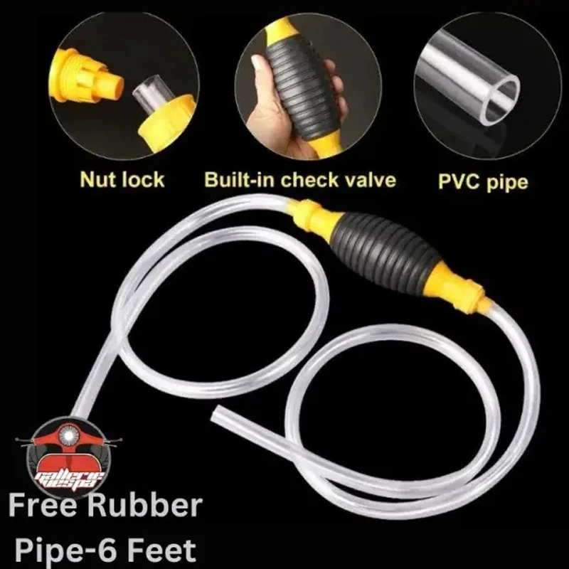Hand Fuel Transfer Pump with Siphon Hose
