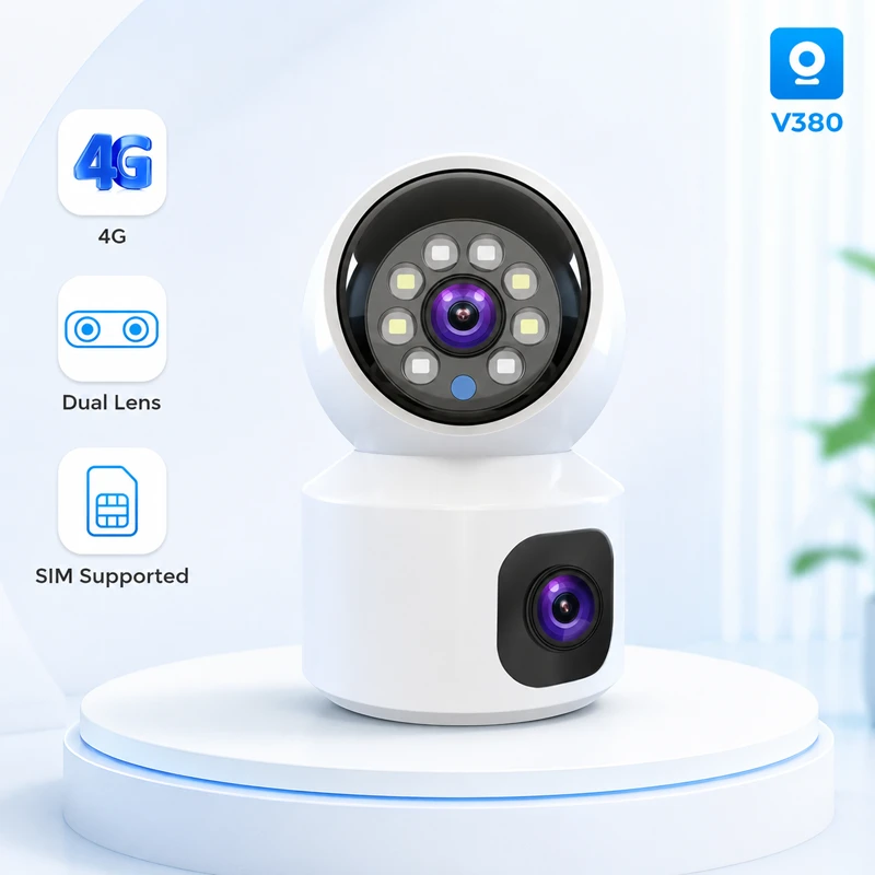 V380 Pro Dual Lens SIM-Supported Camera