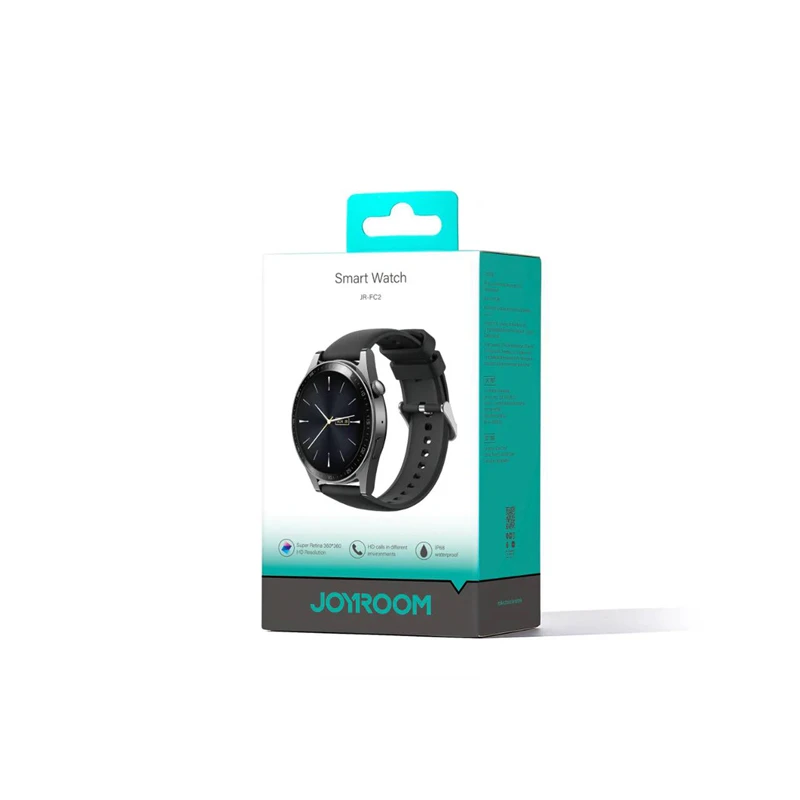 JOYROOM JR-FC2 Classic Series Smart Watch with Bluetooth Calling, IP68 Waterproof & 107+ Sports Modes