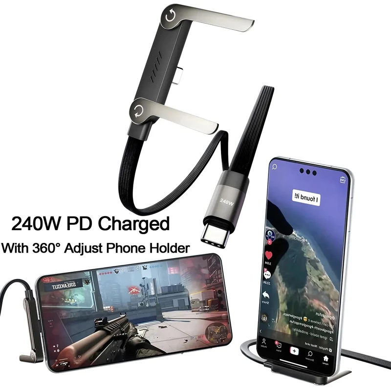 240W 5A Fast Charging & Sync USB-C to USB-C Cable