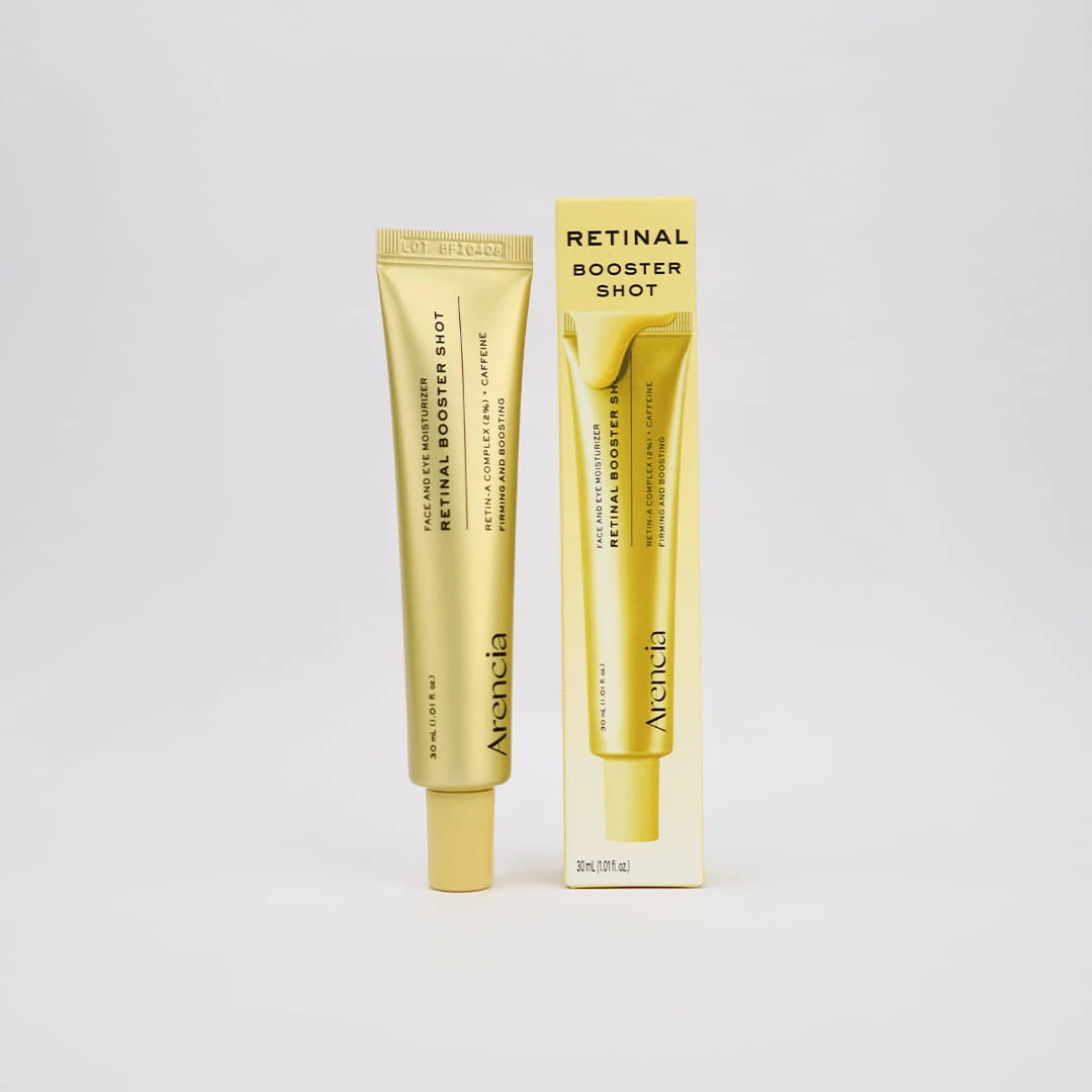 Arencia Retinal Booster Shot 30ml – Advanced Anti-Aging Serum with Retinal, Caffeine, Peptides & Ceramide for Smoother, Firmer-Looking Skin
