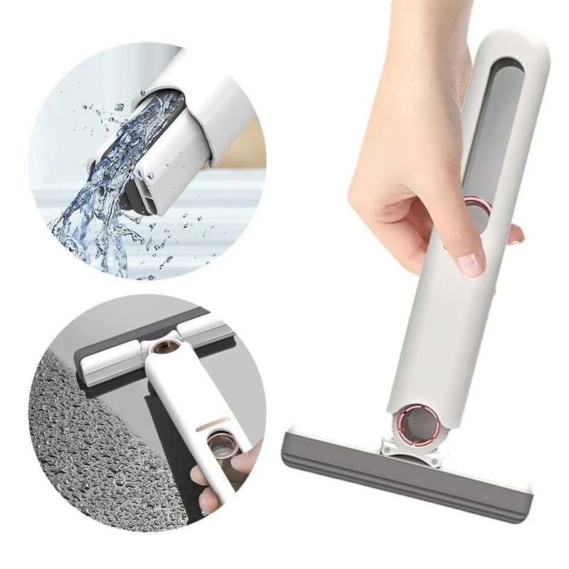 Mini Mop Powerful Squeeze Folding Home Cleaning Mop