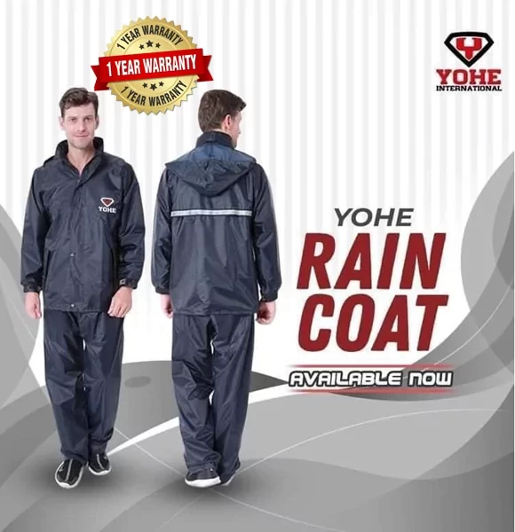 Yohe 100% Waterproof Motorcycle Raincoat New Model 2021 & Rain Pants Suit Outdoor Rain Gear Fashion Thin Men and Women Adult Split Electric Car Raincoat