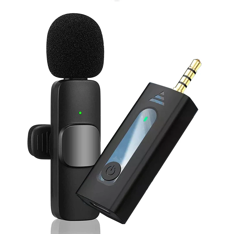 K35 Wireless Collar Microphone for Vlogging, Interview & Live Streaming