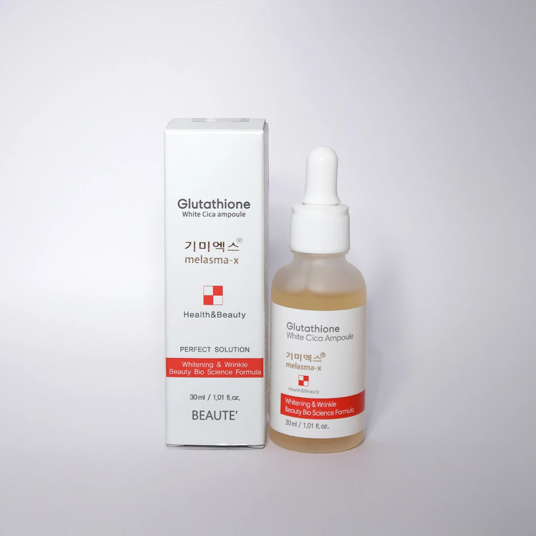 Beaute Melasma-X Glutathione White Cica Ampoule 30ml – Brightening & Hydrating Serum
