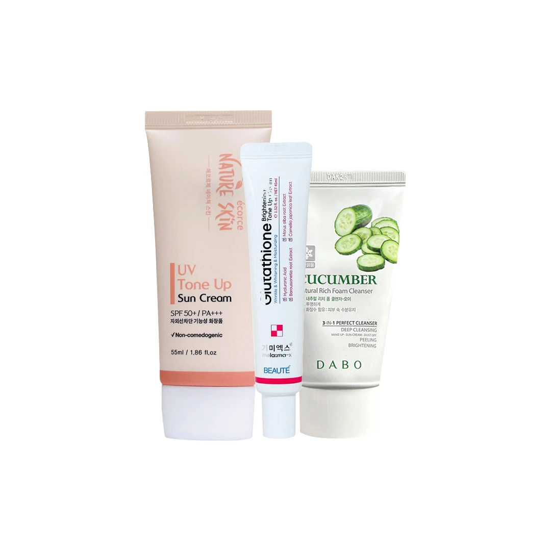Fresh Tone-Up Radiance Combo – 3-Piece Korean Skincare Set