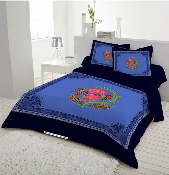 Premium Quality King Size Printed Bed Sheet GM-265