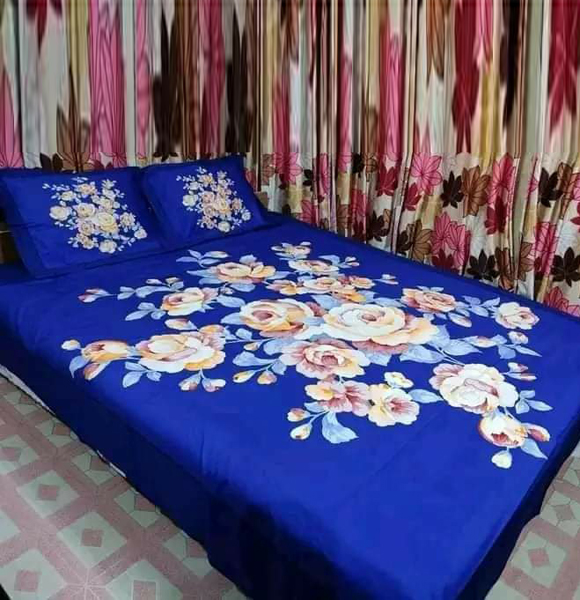 Premium Quality King Size Printed Bed Sheet GM-225