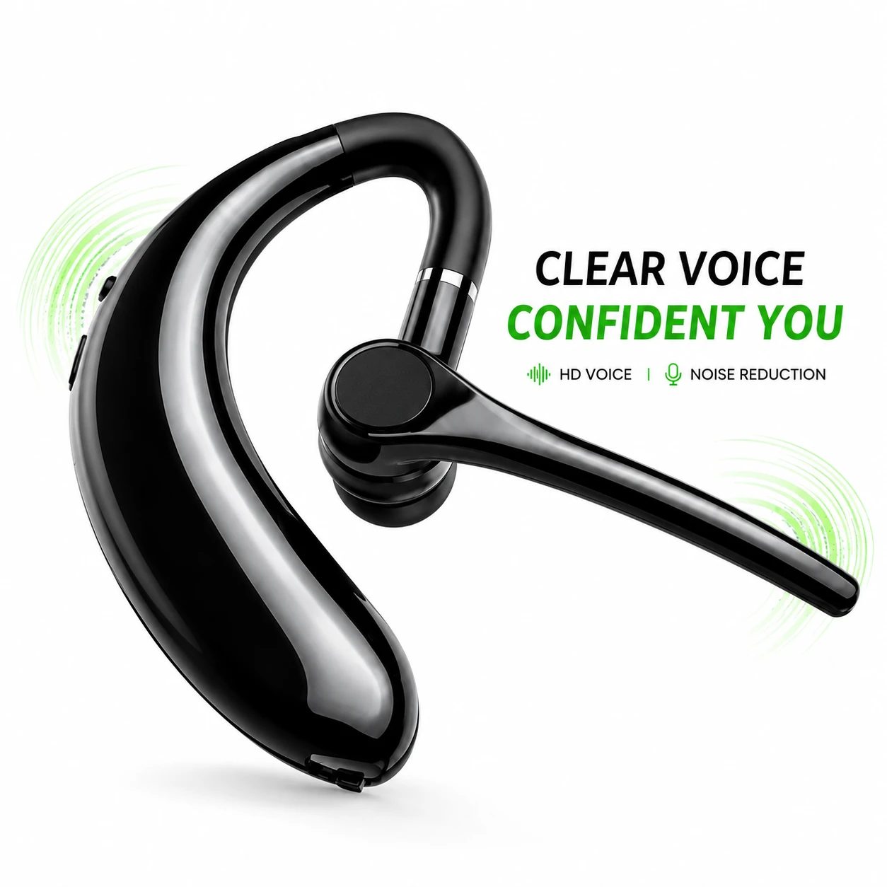 Business Super Star S209 Bluetooth 5.0 Wireless Headset – 8H Battery, HD Mic & Rotatable Earhook