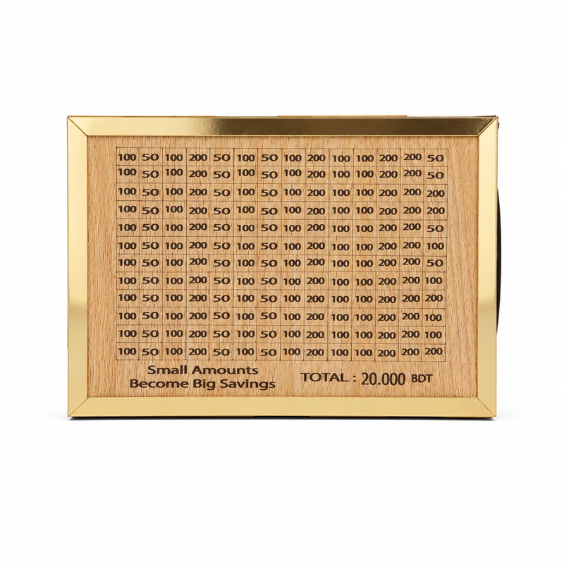 Wooden Money Saving Box (Piggy Bank) 20,000 tk