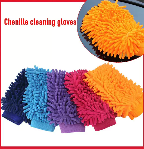 Car Wash Glove Double Super Microfiber Soft for Car Washing Hand Gloves Multifunction Cleaning Towel Car Detailing Brush Tools