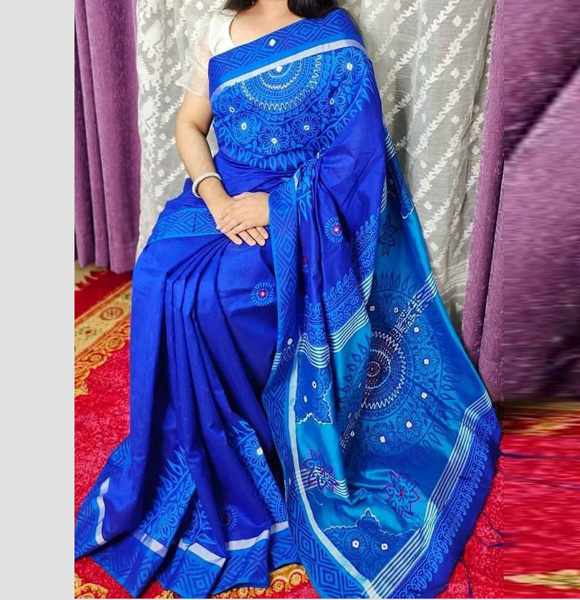 Dhupian Block Saree GM-969