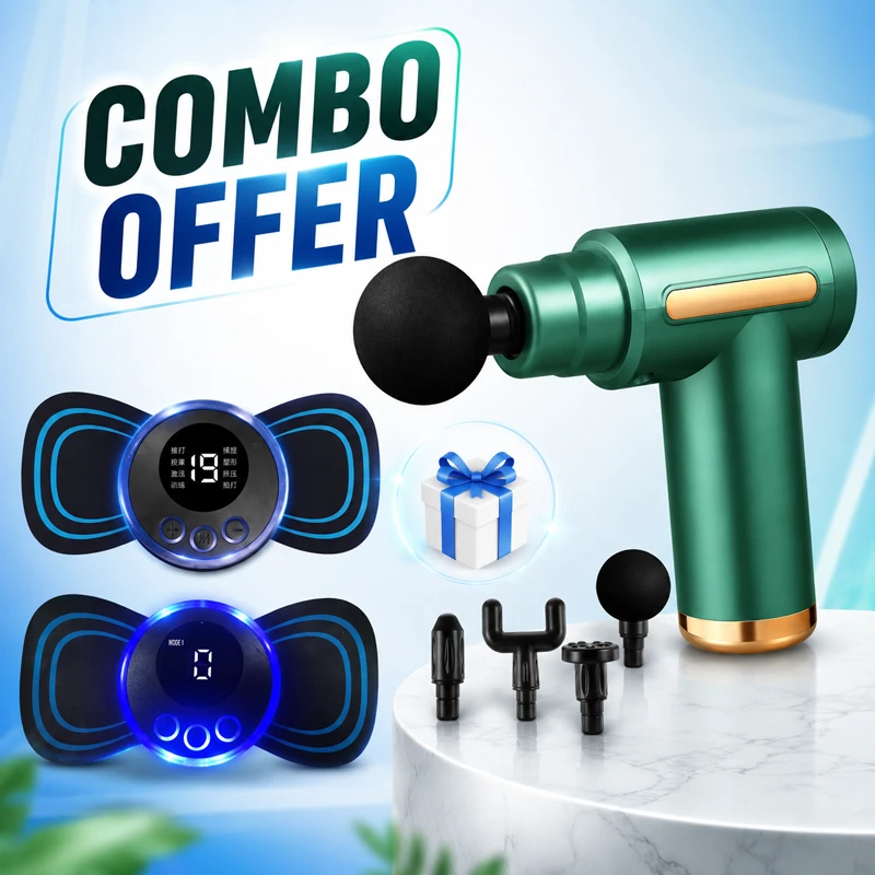 Mini Rechargeable Deep Tissue Therapy Massager | SL-720 & Smart Mini Neck Massager Special Combo