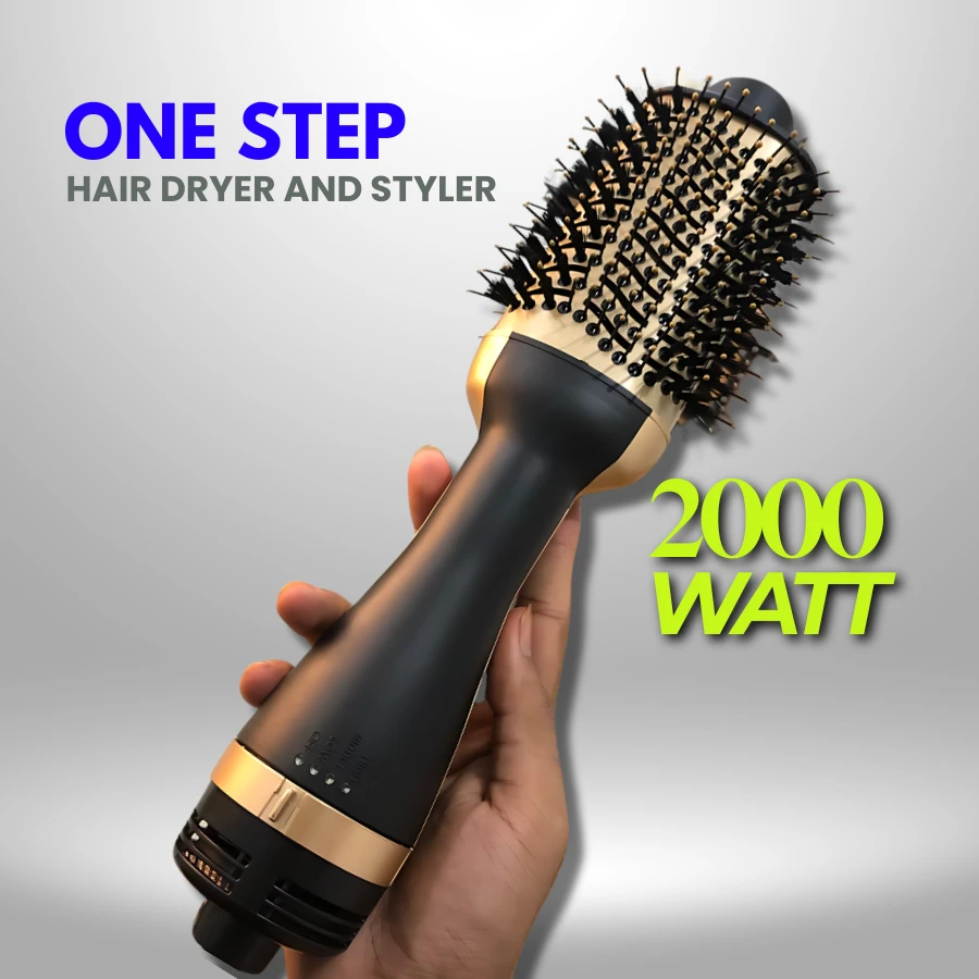 One Step Straightening Comb (2000 Watt) Three-in-One || One Step Hair Dryer and Volumizer 3 in 1
