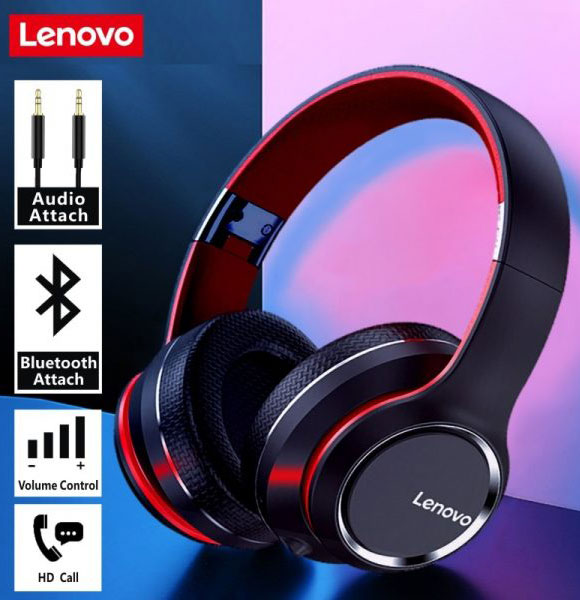Lenovo HD200 ORIGINAL Extra-Bass Over-Ear Headphones