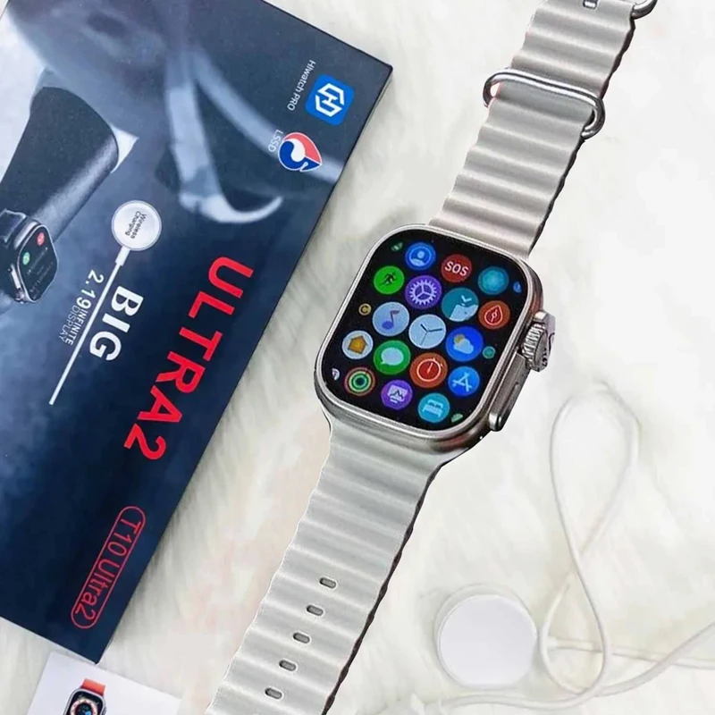 T10 Ultra 2 Smart Watch with 2.09 Inch Large Display, Bluetooth Calling & Activity Tracker