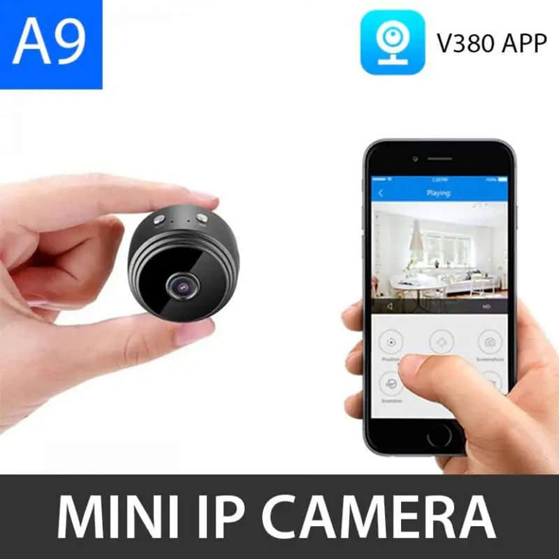 A9 Wi-Fi Night Vision Mini IP Camera 1080P | 180° Wide Angle