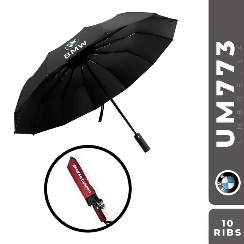 BMW Windproof 10-Rib Automatic Folding Umbrella