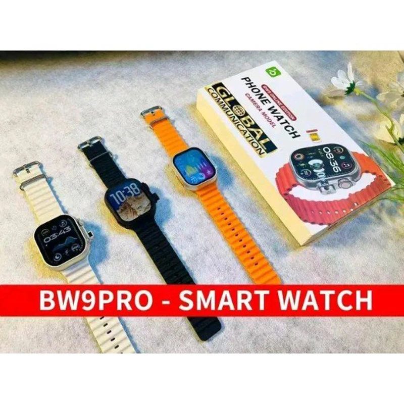 BW9 Pro SIM Supported Smart Watch with Camera, Calling Function & Fitness Tracking